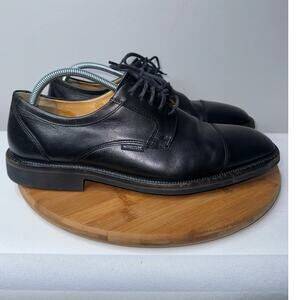 Mephisto Black Leather Lace Up Oxford Dress Shoes Made in Portugal Men's Sz 10.5